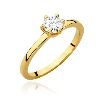 Inel Aur 14K cu Diamant de Laborator 0.50 ct