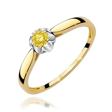 Inel Aur 14K cu Diamant Natural 0.15 ct