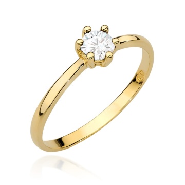 Inel Aur 14K cu Diamant Natural 0.30 ct