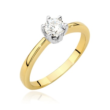 Inel Aur 14K cu Diamant Natural 0.40 ct
