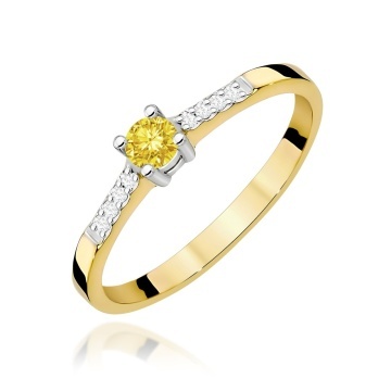 Inel Aur 14K cu Diamante de Laborator 0.22 ct