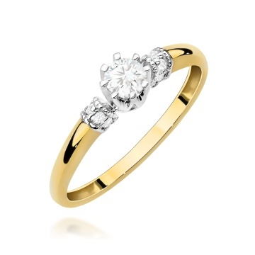 Inel Aur 14K cu Diamante de Laborator 0.32 ct