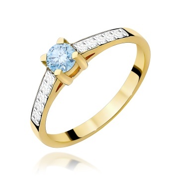 Inel Aur 14K cu Diamante de Laborator 0.45 ct