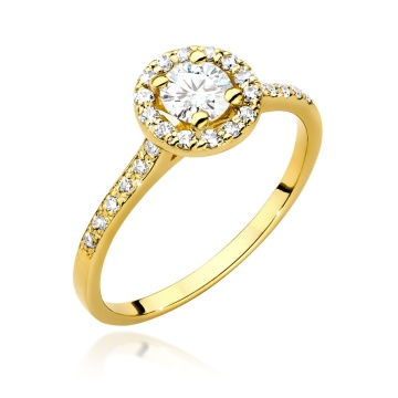 Inel Aur 14K cu Diamante Naturale 0.64 ct