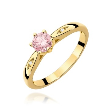 Inel Aur 14K cu Diamante Roz de Laborator 0.51 ct