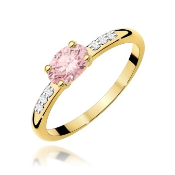 Inel Aur 14K cu Diamante Roz de Laborator 0.53 ct