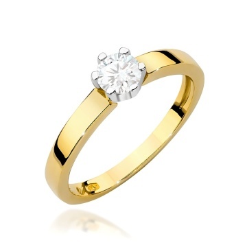 Inel Aur 9K cu Diamant de Laborator 0.25 ct