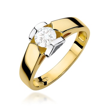 Inel Aur 9K cu Diamant de Laborator 0.50 ct