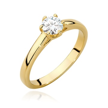 Inel Aur 9K cu Diamant Natural 0.40 ct
