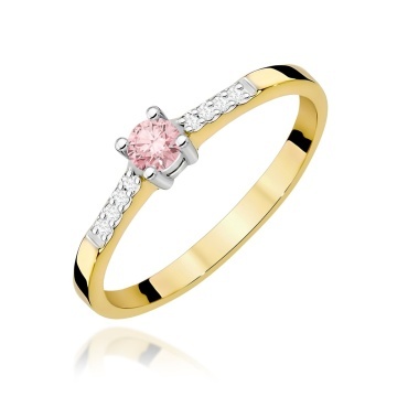 Inel Aur 9K cu Diamante de Laborator 0.22 ct