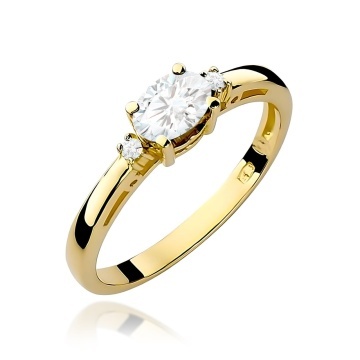 Inel Aur 9K cu Diamante de Laborator 0.43 ct