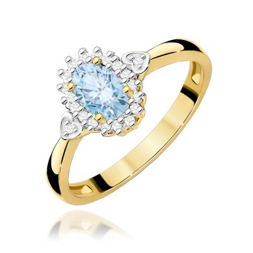 Inel Aur 9K cu Diamante de Laborator 0.60 ct