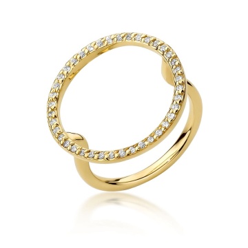 Inel Aur 9K cu Diamante Naturale 0.20 ct