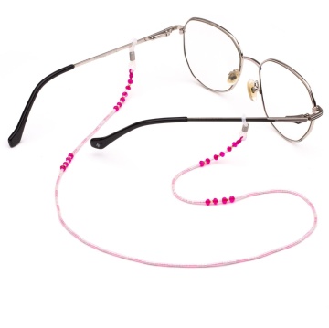 Lănțișor de copii - pentru ochelari, model Pinky cu bile din AUR 14K
