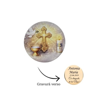 Monedă Aur Kolorino pentru Botez – Cruciuliță