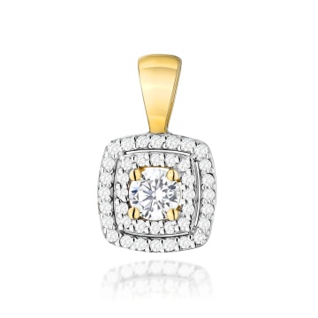 Pandantiv Aur 14K cu Diamante de Laborator 0.50 ct