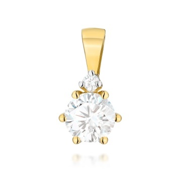 Pandantiv Aur 14K cu Diamante de Laborator 0.51 ct