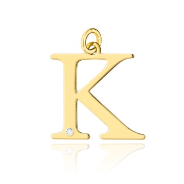 Pandantiv Aur 14K cu Diamante Naturale 0.01 ct