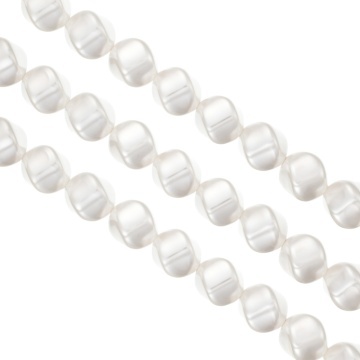 Sirag Perle Mallorca twist 10mm - alb perlat