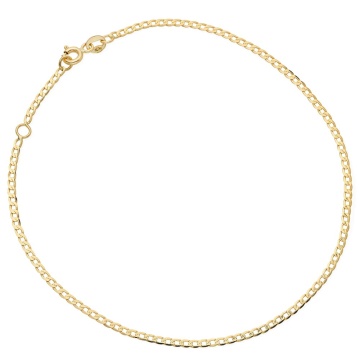 Brățară Aur 14K pentru Picior, Model Panceră Diamantată