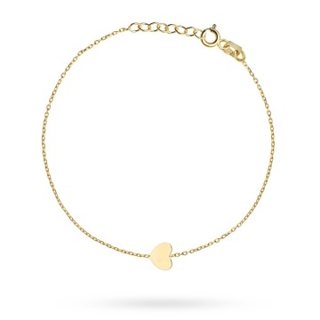Bratara Lant cu Inima- Aur 14k