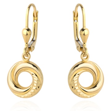 Cercei Aur 14k cu Cerculet si Model