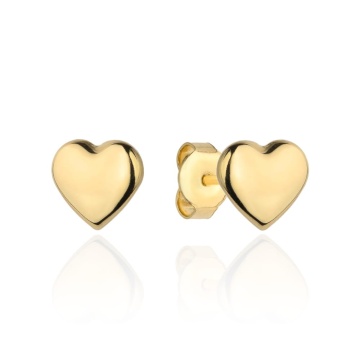 Cercei cu Inimioare din Aur 14K