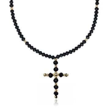 Choker Cross Gold din AUR 14K
