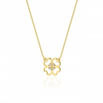Colier Aur 14K cu Diamante Naturale 0.02 ct