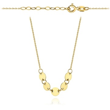 Colier cu Banuti- Aur 14k
