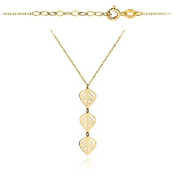 Colier cu Frunzulite- Aur 14k