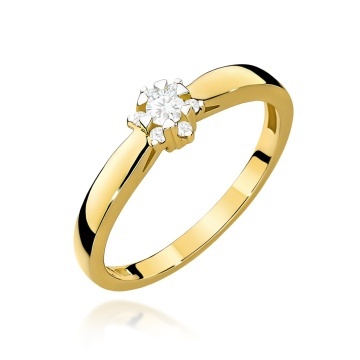 Inel Aur 14K cu Diamante de Laborator 0.15 ct