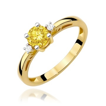 Inel Aur 14K cu Diamante de Laborator 0.53 ct