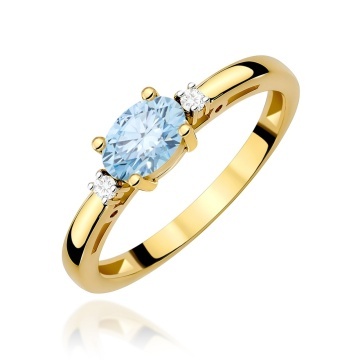 Inel Aur 14K cu Diamante de Laborator 0.53 ct