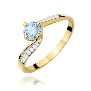 Inel Aur 14K cu Diamante de Laborator 0.55 ct