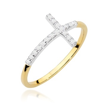 Inel Aur 14K cu Diamante Naturale 0.09 ct