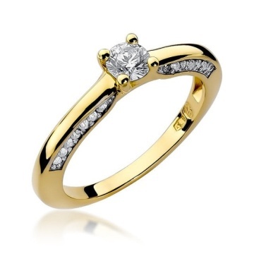 Inel Aur 14K cu Diamante Naturale 0.44 ct