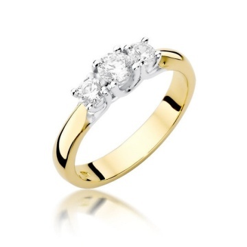 Inel Aur 14K cu Diamante Naturale 0.49 ct