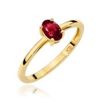 Inel Aur 14K cu Granat 0.50 ct