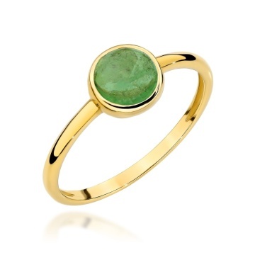 Inel Aur 14K cu Green Tourmaline 1.00 ct