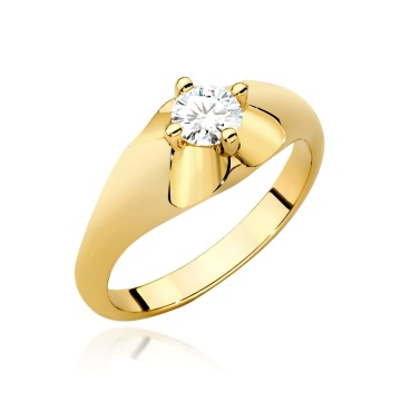 Inel Aur 9K cu Diamant de Laborator 0.40 ct