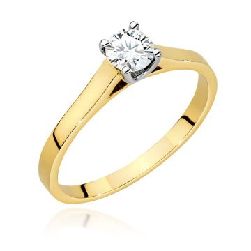 Inel Aur 9K cu Diamant de Laborator 0.50 ct