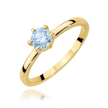 Inel Aur 9K cu Diamant Natural 0.50 ct