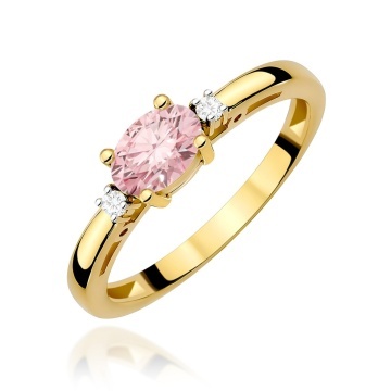 Inel Aur 9K cu Diamante de Laborator 0.53 ct
