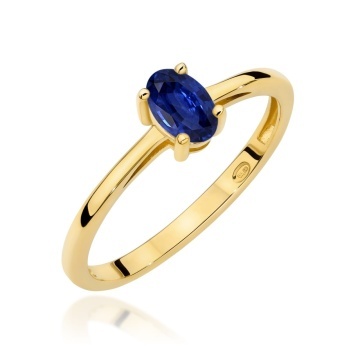 Inel Aur 9K cu Safir 0.70 ct