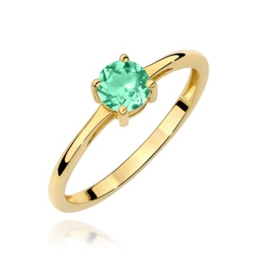 Inel Aur 9K cu Smarald 0.50 ct