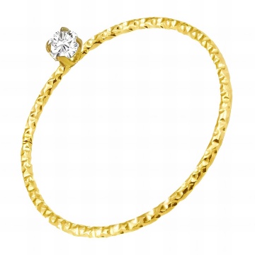 Inel Kiss din Inox placat cu AUR 18K M8/57