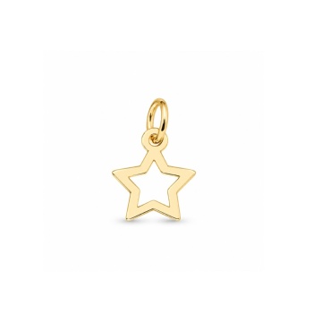 Link din AUR 14K - pentru colier - Stea contur