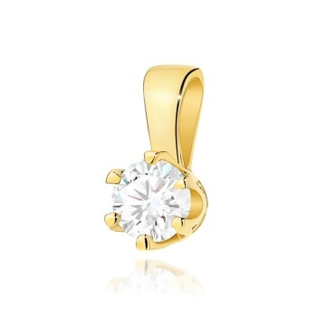 Pandantiv Aur 14K cu Diamant de Laborator 0.30 ct