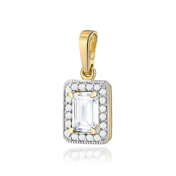 Pandantiv Aur 14K cu Diamante de Laborator 0.70 ct